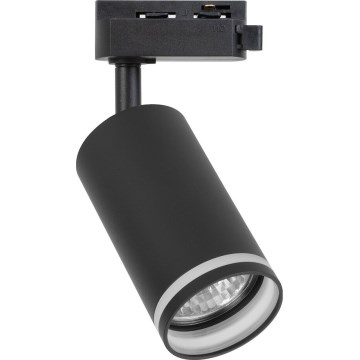 Taškinis šviestuvas 1 fazės bėginės sistemos PIPE, 1xGU10/10W/230V, juodas