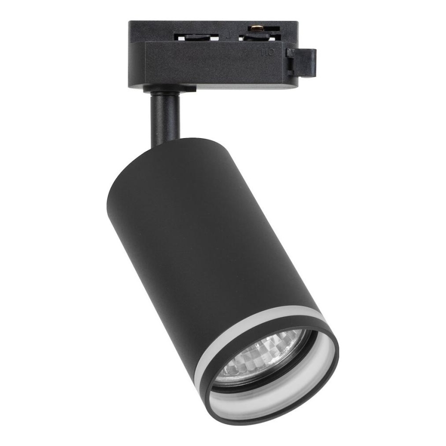Taškinis šviestuvas 1 fazės bėginės sistemos PIPE, 1xGU10/10W/230V, juodas