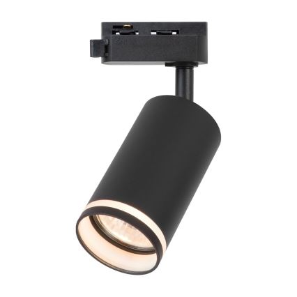 Taškinis šviestuvas 1 fazės bėginės sistemos PIPE, 1xGU10/10W/230V, juodas