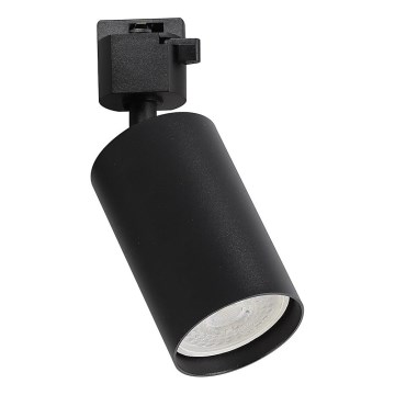 Taškinis šviestuvas 1 fazės bėgių sistemai TIGER 1xGU10/10W/230V juodas