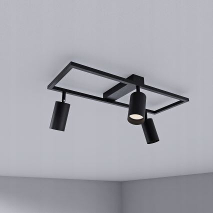 Taškinis šviestuvas 3xGU10/30W/230V juodas