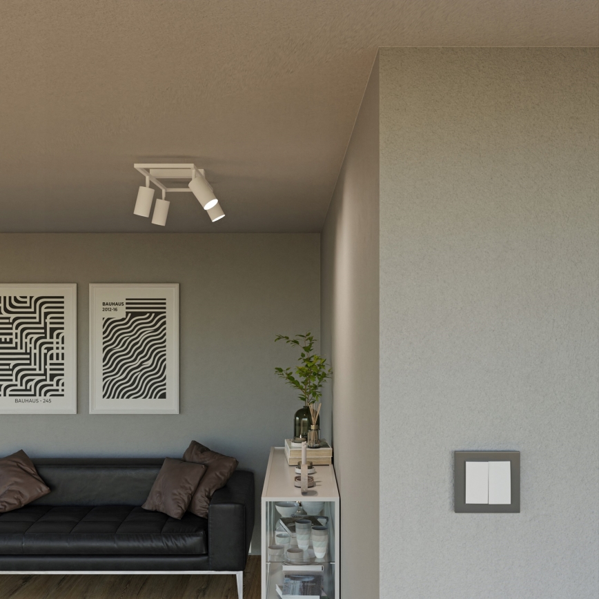 Taškinis šviestuvas 4xGU10/30W/230V baltas