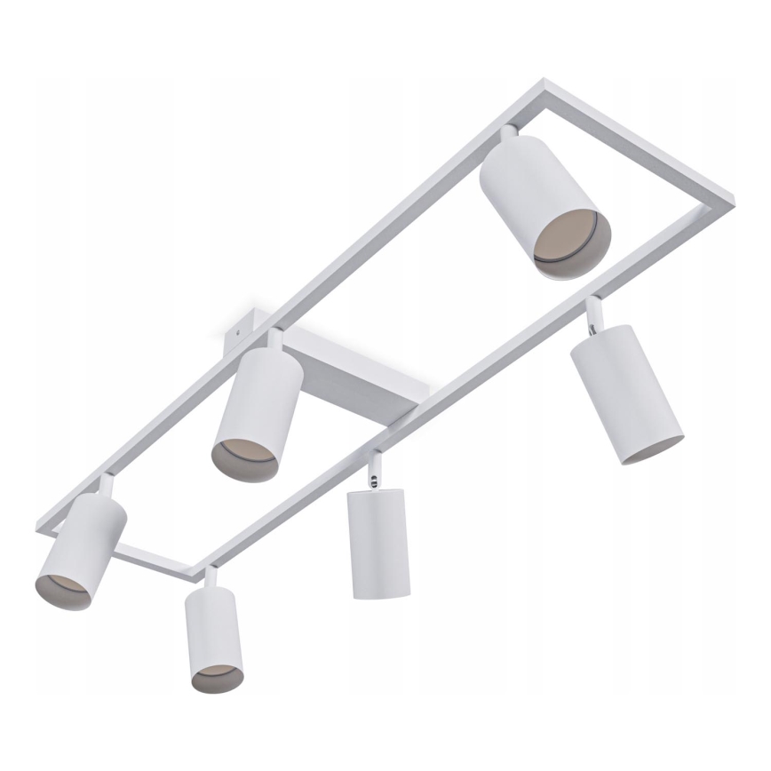 Taškinis šviestuvas 6 x GU10 / 30 W / 230 V, baltas