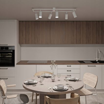 Taškinis šviestuvas 6 x GU10 / 30 W / 230 V, baltas