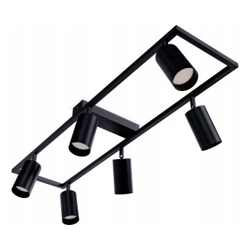 Taškinis šviestuvas 6xGU10/30W/230V juodas