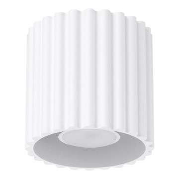 Taškinis šviestuvas AURA 1xGU10/10W/230V, skersmuo 10 cm, baltas