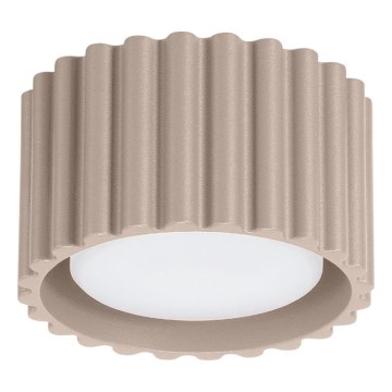 Taškinis šviestuvas AURA 1xGX53/10W/230V Ø 10 cm pilkšvai rudas