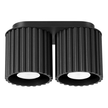 Taškinis šviestuvas AURA 2xGU10/10W/230V juodas