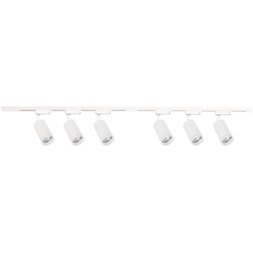 Taškinis šviestuvas bėginėje PIPE sistemoje 6xGU10/10W/230V, baltas