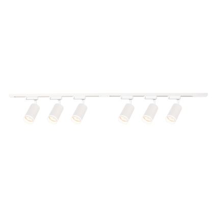 Taškinis šviestuvas bėginėje PIPE sistemoje 6xGU10/10W/230V, baltas