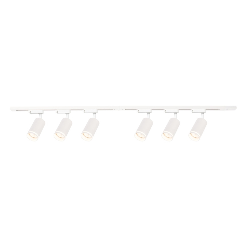 Taškinis šviestuvas bėginėje PIPE sistemoje 6xGU10/10W/230V, baltas