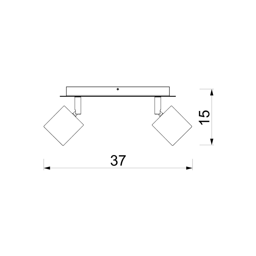 Taškinis šviestuvas DEMIA 2xGU10/8W/230V smėlinė