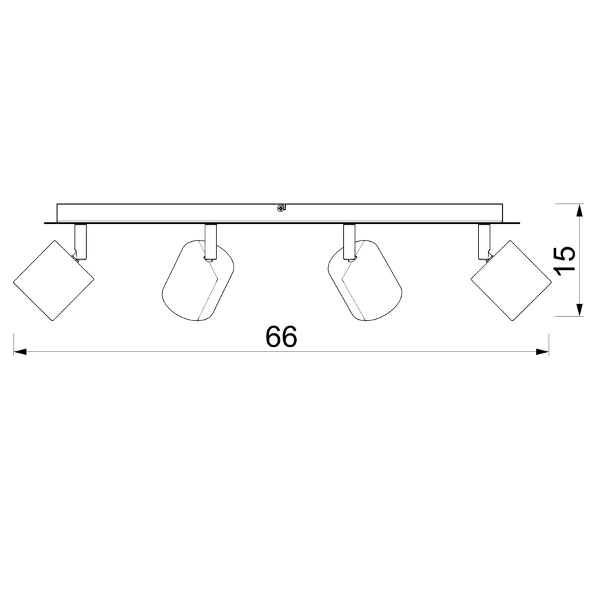 Taškinis šviestuvas DEMIA 4xGU10/8W/230V smėlinis