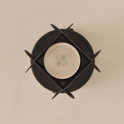 Taškinis šviestuvas GAMBIT 1xGU10/10W/230V juodas