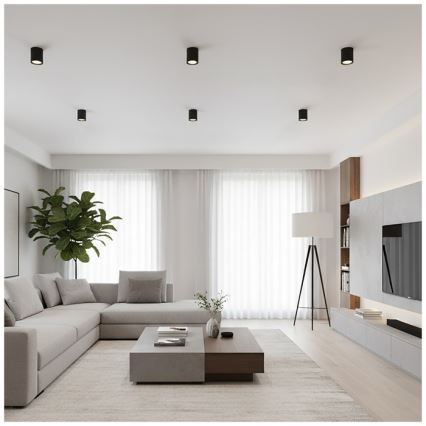 Taškinis šviestuvas OH12 1xGX53/35W/230V 9,6 cm juodas