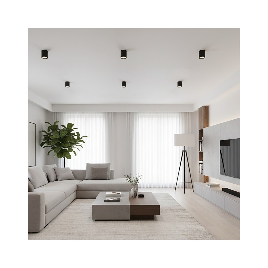 Taškinis šviestuvas OH12 1xGX53/35W/230V 9,6 cm juodas