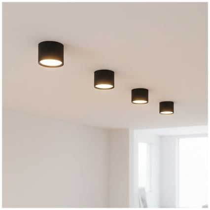 Taškinis šviestuvas OH12S 1xGX53/35W/230V 5 cm juodas