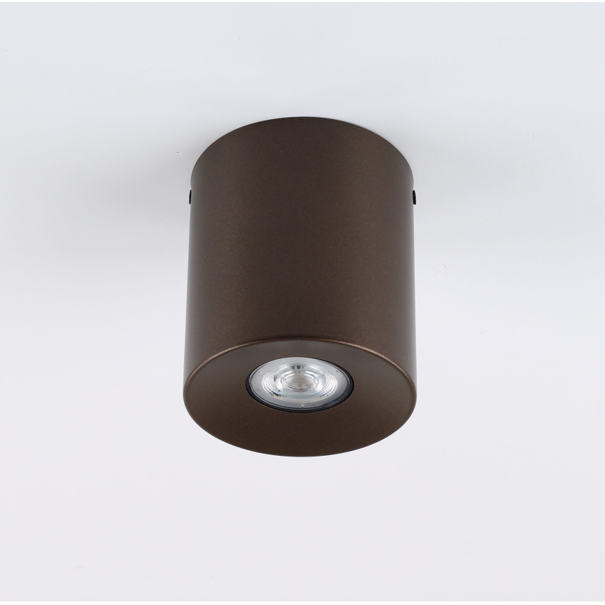 Taškinis šviestuvas ORION 1xGU10/10W/230V 12,5 cm rudas
