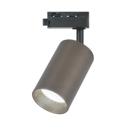 Taškinis šviestuvas PIPE vienfazei bėgelių sistemai, 1xGU10/10W/230V, rudas