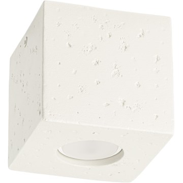 Taškinis šviestuvas QUAD 1xGU10/10W/230V betonas/kreminė