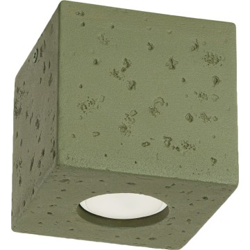 Taškinis šviestuvas QUAD 1xGU10/10W/230V betonas/žalia