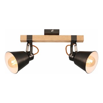 Taškinis šviestuvas RETRO 2xE27/40W/230V, rudas