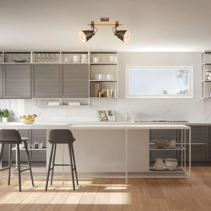 Taškinis šviestuvas RETRO 2xE27/40W/230V, rudas