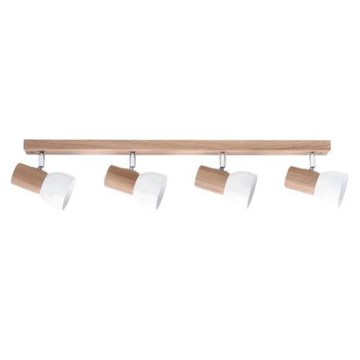 Taškinis šviestuvas SVENDA 4xE27/60W/230V ąžuolas/balta