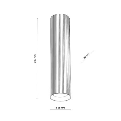 Taškinis šviestuvas TUNE L 1xGU10/10W/230V 24 cm baltas