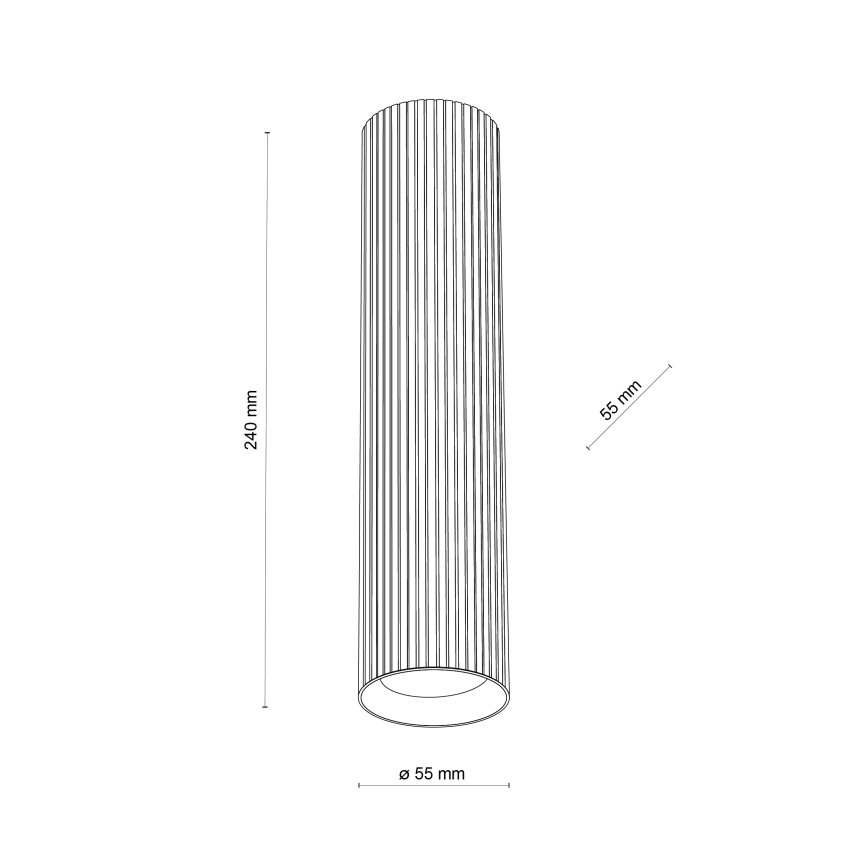 Taškinis šviestuvas TUNE L 1xGU10/10W/230V 24 cm baltas