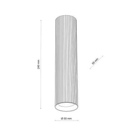 Taškinis šviestuvas TUNE L 1xGU10/10W/230V 24 cm rudas