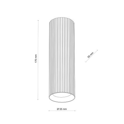 Taškinis šviestuvas TUNE M 1xGU10/10W/230V 17 cm rudas