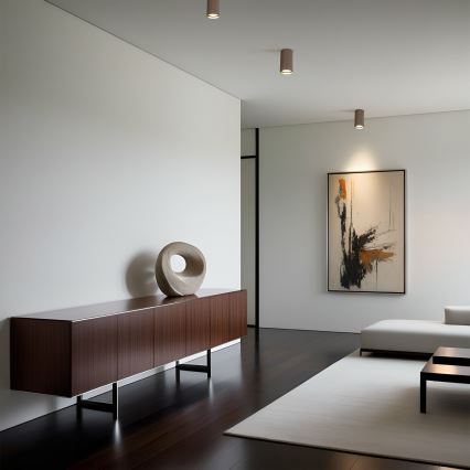 Taškinis šviestuvas TUNE S, 1x GU10 (10 W), 230 V, 10 cm, rudos spalvos