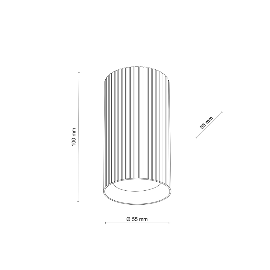 Taškinis šviestuvas TUNE S, 1x GU10 (10 W), 230 V, 10 cm, rudos spalvos