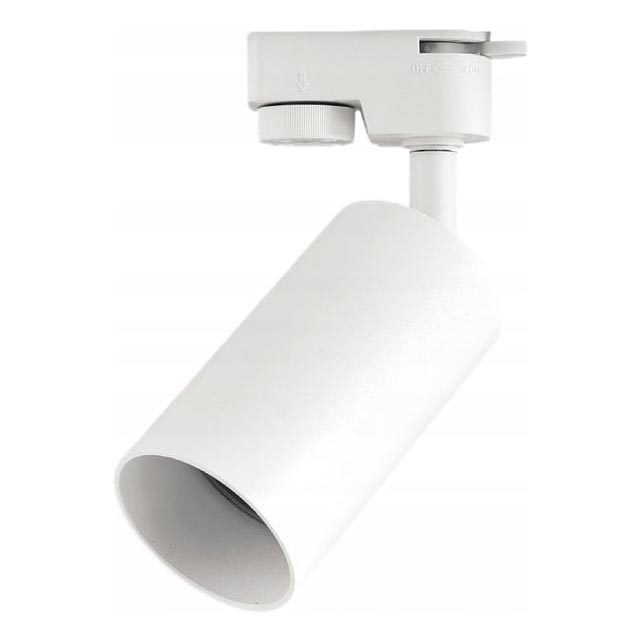 Taškinis šviestuvas vienfazėms bėginėms sistemoms, 1xGU10/10W/230V, baltas