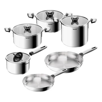 Tefal - 10 dalių virtuvės indų rinkinys EMOTION+