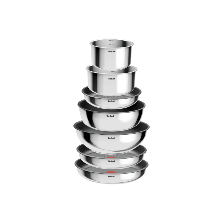 Tefal - 15 dalių INGENIO COOK nerūdijančio plieno indų rinkinys