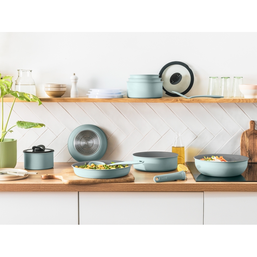 Tefal - 15 dalių INGENIO HALO virtuvės indų rinkinys
