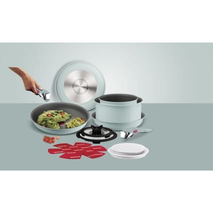 Tefal - 15 dalių INGENIO HALO virtuvės indų rinkinys