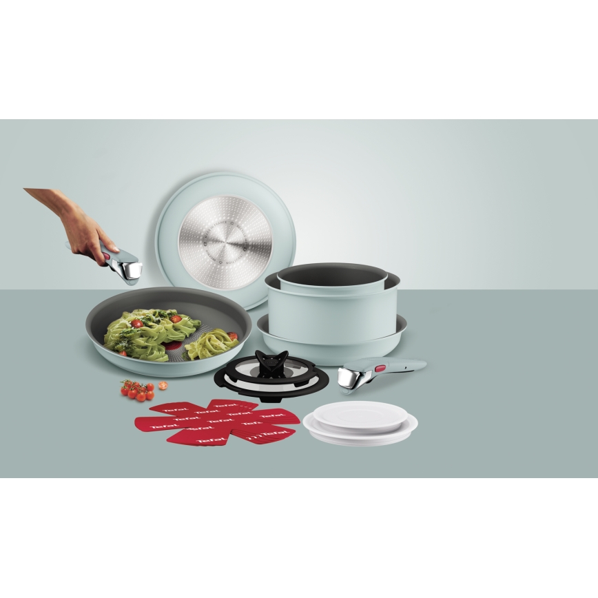 Tefal - 15 dalių INGENIO HALO virtuvės indų rinkinys