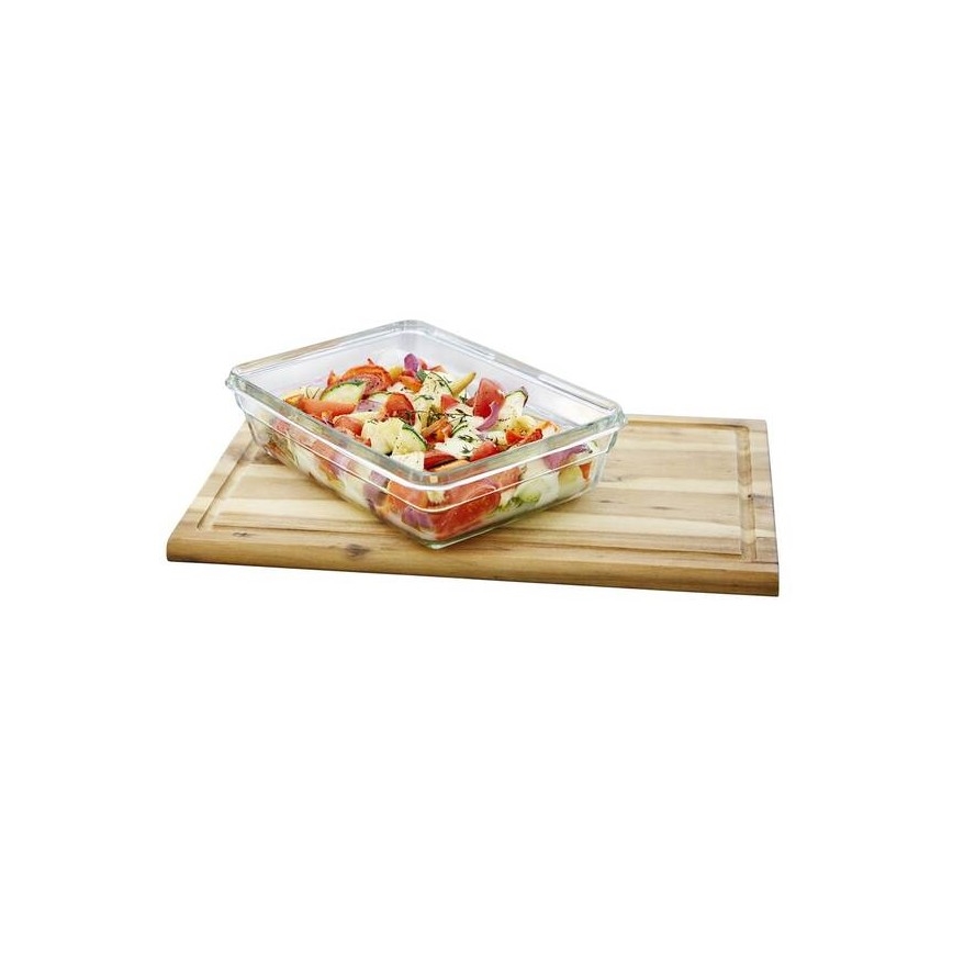 Tefal - 2 l maisto indelis MSEAL GLASS raudonas/stiklas