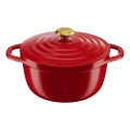 Tefal - 24 cm puodas su dangčiu AIR, raudonas