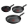 Tefal - 3 dalių keptuvių rinkinys DARK ESSENTIAL