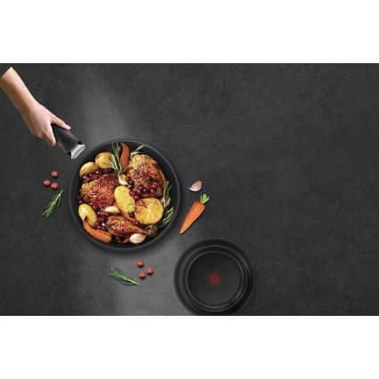 Tefal - 3 dalių keptuvių rinkinys INGENIO BLACK STONE