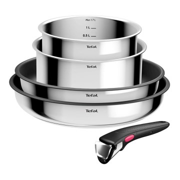 Tefal - 5 dalių INGENIO COOK indų rinkinys iš nerūdijančio plieno