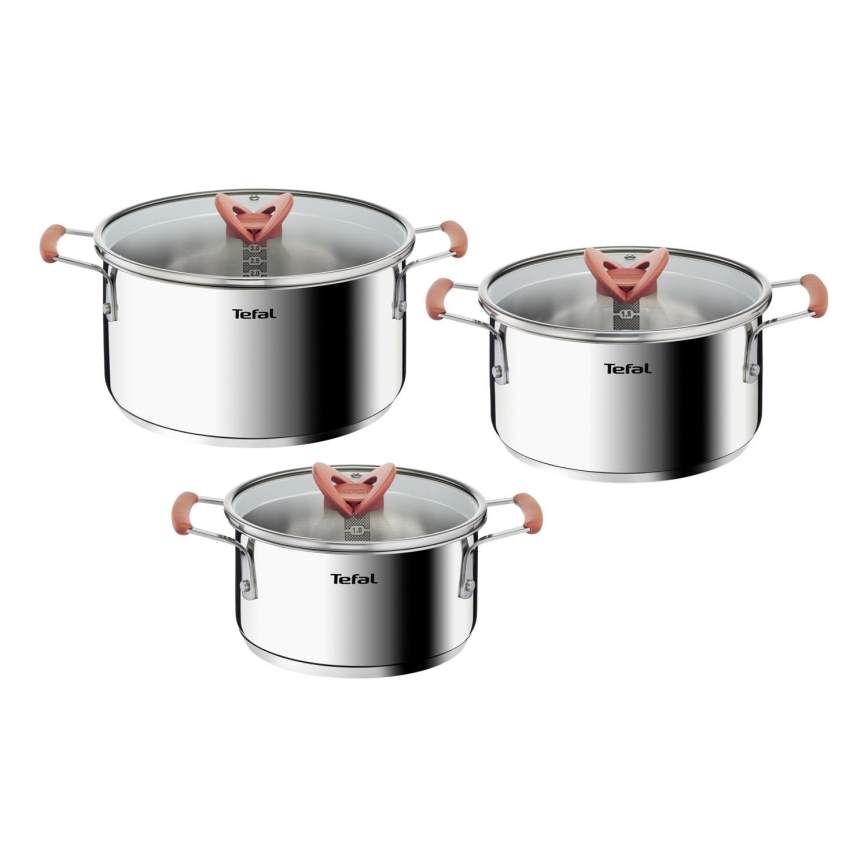 Tefal - 6 dalių puodų rinkinys OPTI'SPACE