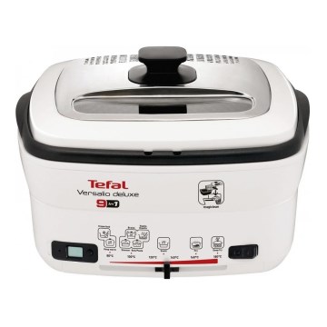 Tefal - Daugiafunkcinė gruzdintuvė 9in1 VERSALIO DE LUXE 1600W/230V 2 l balta