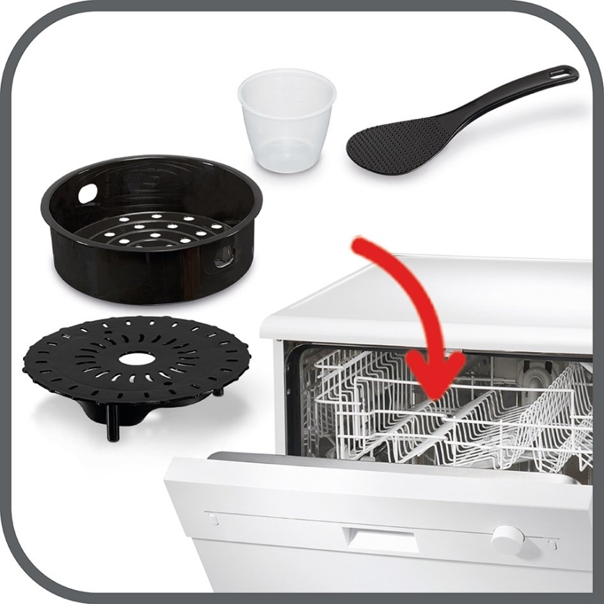Tefal - Daugiafunkcinis elektrinis greitpuodis ALL IN ONE POT 1100W/230V matinis chromas/juoda