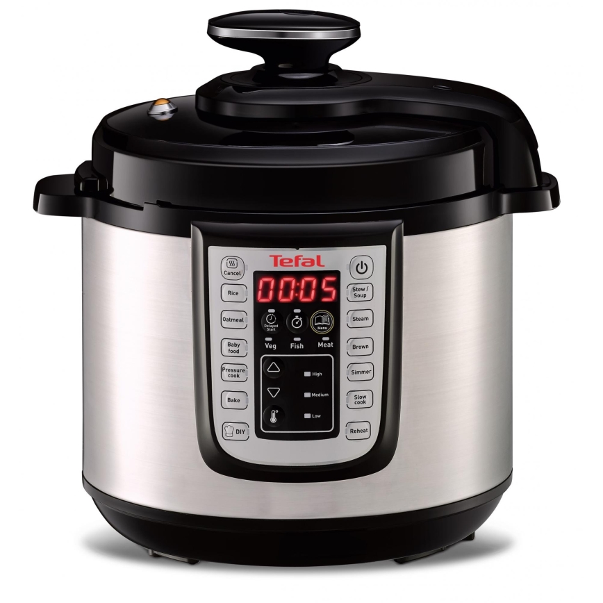 Tefal - Daugiafunkcinis elektrinis greitpuodis ALL IN ONE POT 1100W/230V matinis chromas/juoda