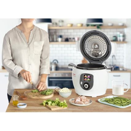 Tefal - Daugiafunkcinis elektrinis puodas 6 l 1600W/230V baltas